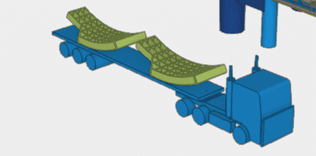 Figure 12: Concept transportation of segment pieces